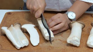 素食│教你用杏鮑菇做情人節大餐，再來一杯神秘飲料，像極了愛情！比餐廳做的還好吃，太香了！ft. Nordgreen純素皮格錶帶│家常菜料理│Mushroom Vegan Recipe