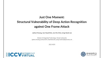 [ICCV 2021] Just One Moment: Structural Vulnerability of Deep Action Recognition against One Frame..
