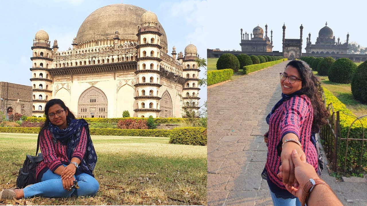 VijaypuraBijapur  Budget Travel Gol Gumbaz Ibrahim Rouza  Bara Kaman  1 day Trip