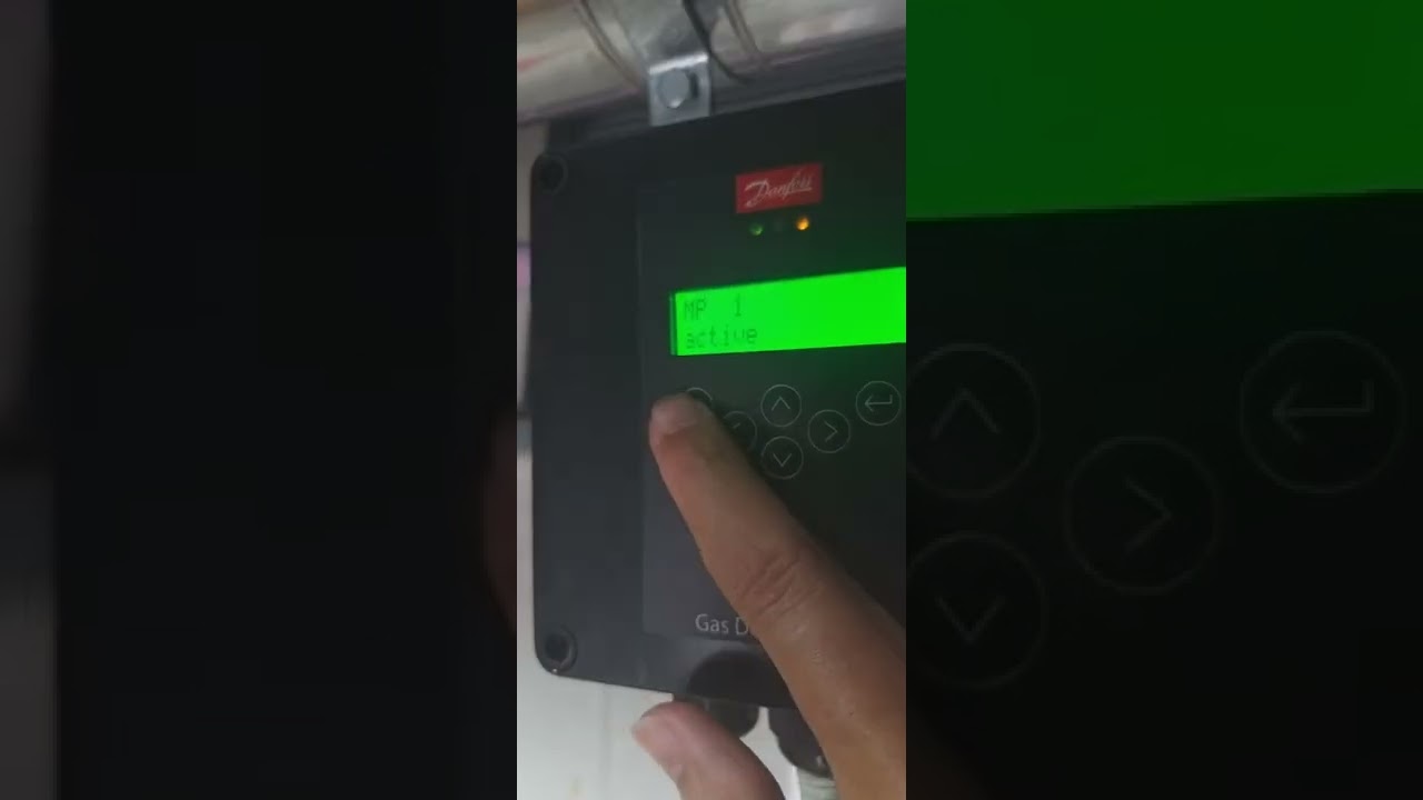 How to set alarm setpoint NH3 Gas detector Danfoss premium Flex