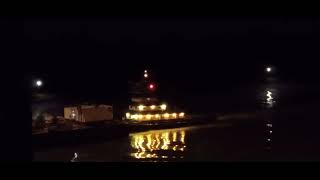 Full throttle Towing Vessel Emerald Coast w/2 L8-645 EMD Engines westbound on 10-7-26!