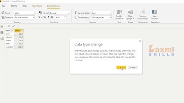 how to do change data type decimal number to whole number in power bi desktop