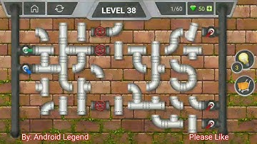 Pipeline Level 38 All 3 stars By Pixign, Android Solution