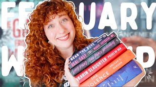 February Reading Wrap-Up I 12 Books I Thriller I Horror I Fantasy I Romance I We did it all!