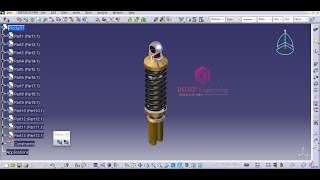 shockabsorber part design & assembly design_CATIA V5