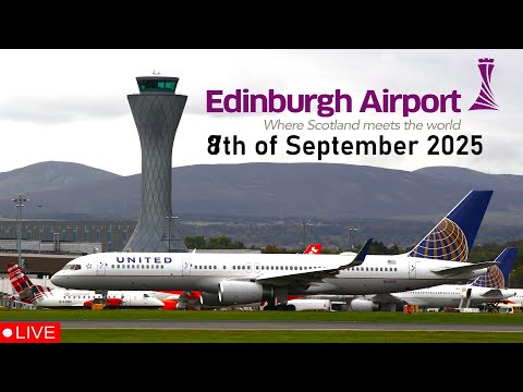 🔴LIVE Watching Planes at Edinburgh Aiport 8th of September 2025