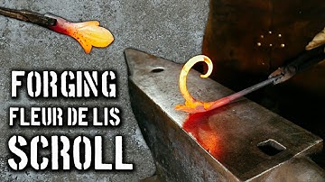 Forging a Fleur De Lis Scroll [Hand Forging Scrolls]