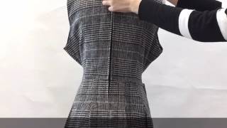 【GOLDJAPAN 大きいサイズ専門店】チェック柄ノースリーブワンピース　LL-5L