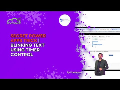 Secret Power Apps Trick 🚀| Blinking Text Using Timer Control