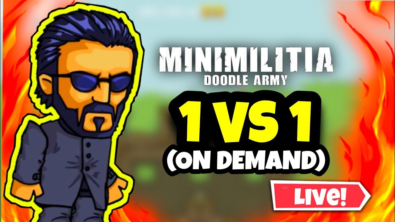 MINI MILITIA 1 VS 1LIVE CUSTOM ROOMS