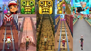 Subway Surfers 🆚 Temple Run 2 🆚 TEMPLE RUN 🆚 Subway Princess Runner 🆚 Angry Gran Run screenshot 3