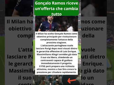 Video Gonçalo Ramos riceve unofferta che cambia tutto
