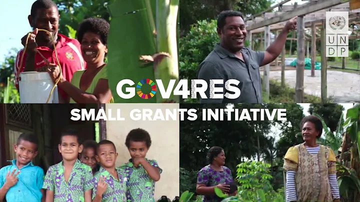 The UNDP Gov4Res Small Grants Initiative