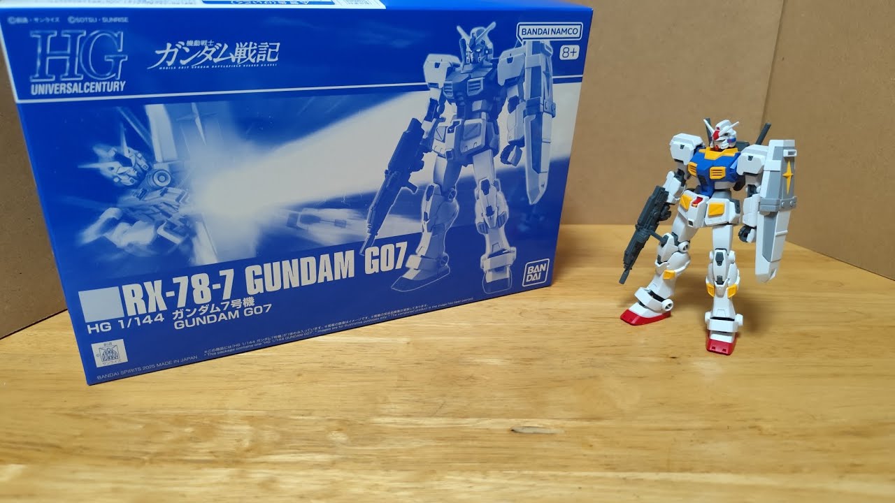 RGνガンダム 1/144 & HGガンダム7号機(未開封) ガンプラレビュー プレミアムバンダイ限定 HGUC 1/144 ガンダム7号機