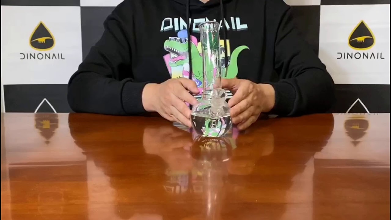 thedinonail.com--Classic Leaf Beaker Bent Neck Glass Bongs