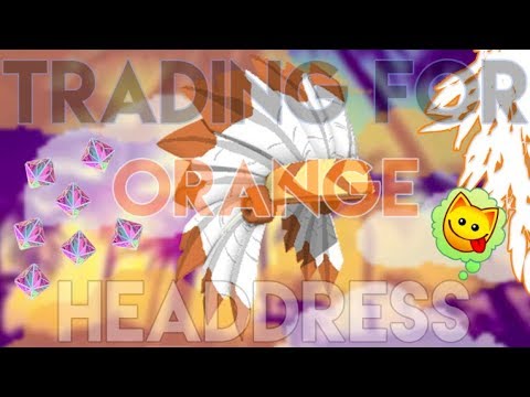 BIG TRADE FOR ORANGE HEADDRESS - ANIMAL JAM - YouTube
