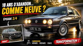 Après 10 années d’abandon… regardez cette transformation ! (Golf MK2)
