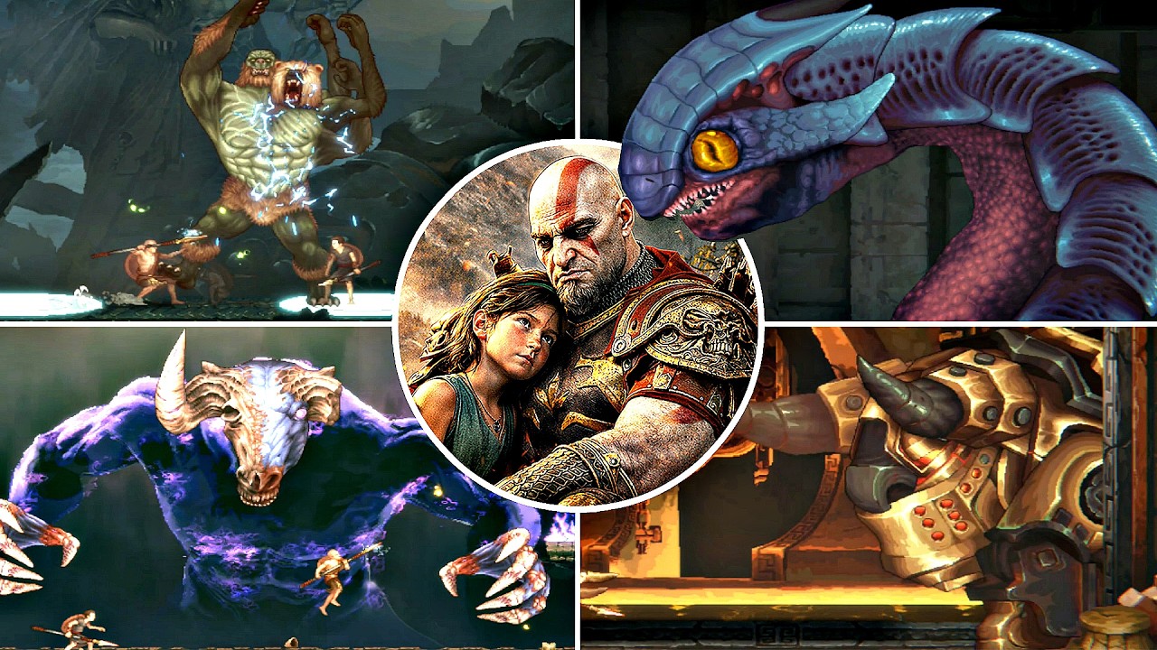 God of War Sons of Sparta - All Bosses & Ending (4K 60FPS)