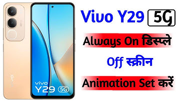 vivo y29 set always on display setting | always on display setting in vivo y29 | vivo y29