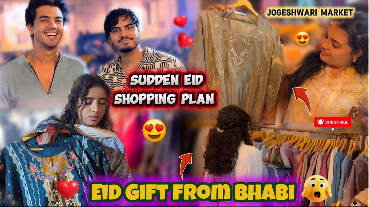 Got a Surprise After Iftar 🎁🌙| Unplanned Eid Shopping 😱| Jogeshwari Market ❤️