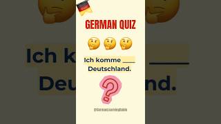 Can you get 3/3? 🤔 A1 German | Ich komme ___ Deutschland