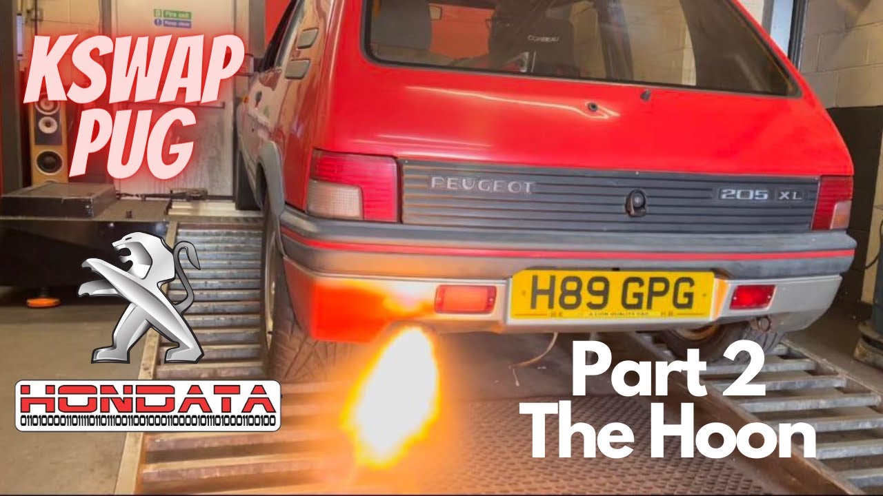 K20 kswap Peugeot 205 is a Riot on the Road, The Test Drive