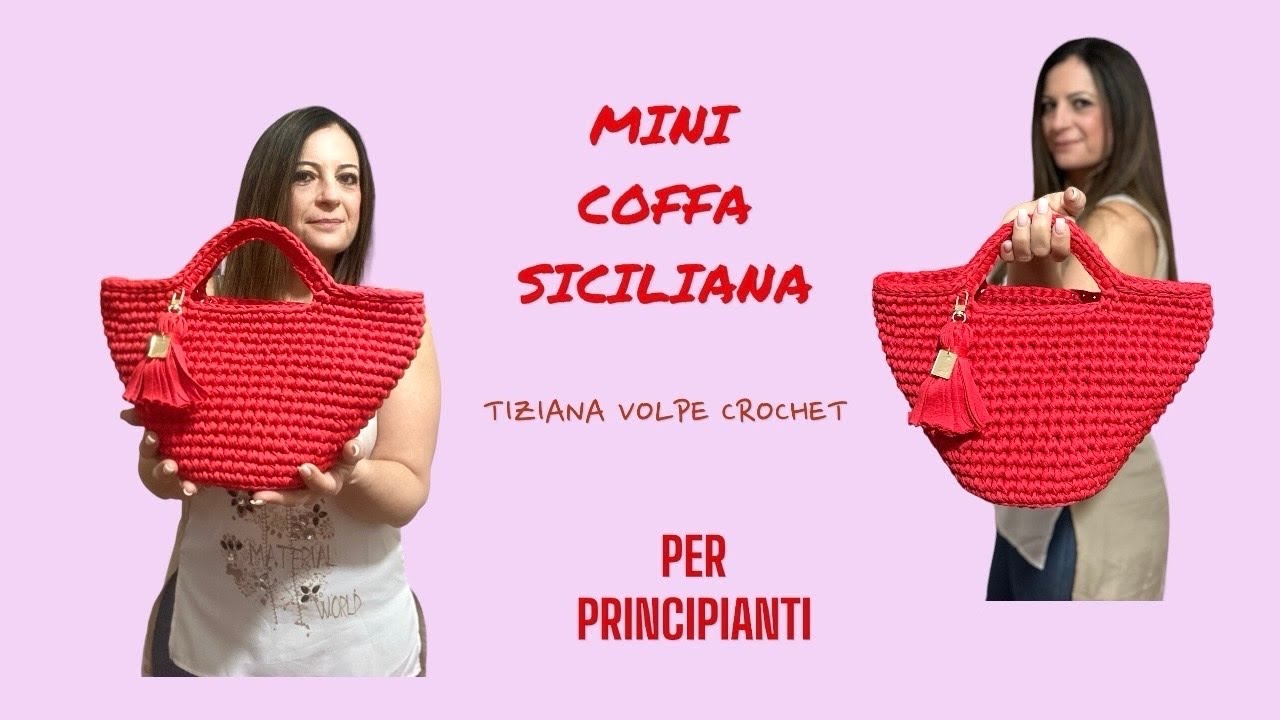 MINI COFFA SICILIANA 🤩PER PRINCIPIANTI 🤩EASY TUTORIAL🤩TIZIANA VOLPE CROCHET 🤩
