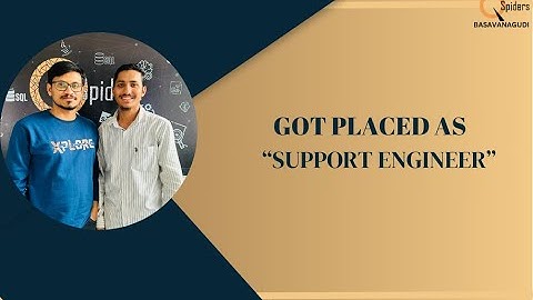 Congratulations "SYED SAAD  " for getting placed as " SUPPORT ENGINEER"