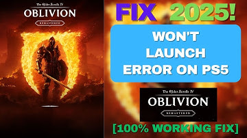 Fix The Elder Scrolls IV: Oblivion Remastered Won
