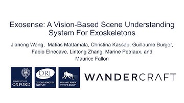 Exosense: A Vision-Based Scene Understanding System For Exoskeletons