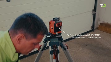 Futech Multicross 3D 18V MAX | Kompatibel med 7 batterimerker | ToolDepot.no