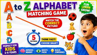 A to Z Alphabet Matching Game | Match the Correct Picture | ABC  | বাচ্চাদের ABC Matching Game screenshot 4