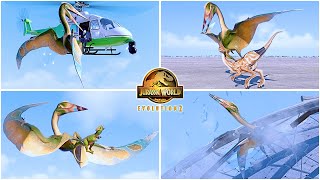 Thanatosdrakon All Animations & Interactions 🦖 Jurassic World Evolution 2 - JWE2 Flying Reptiles
