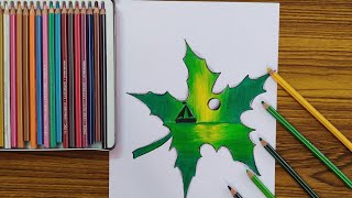 Double Exposure | Maple Leaf🍁 | Timelapse | For Beginners...