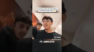 FaZe rug ends his relationship with Noah after this (FaZe rug) #simplistic #shortsfeed #shorts