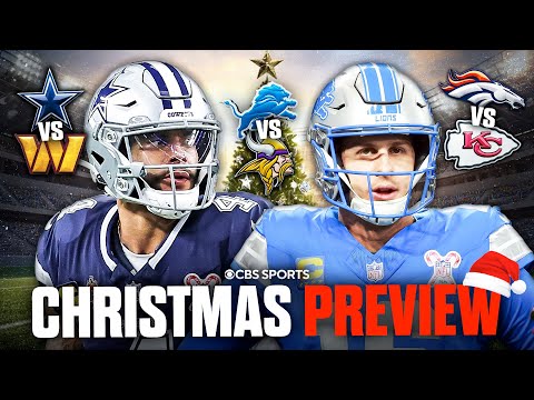 NFL Christmas Day PREVIEW: Cowboys at Commanders, Lions at Vikings & Broncos at Chiefs ✅