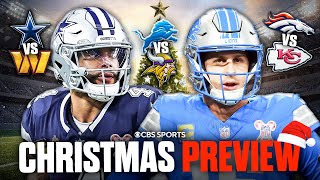 Nfl Christmas Day Preview Cowboys At Commanders, Lions At Vikings & Broncos At Chiefs