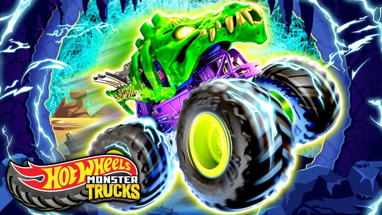 Hot Wheels Monster Trucks | Θρυλικές Ιστορίες του Skelesaurus!