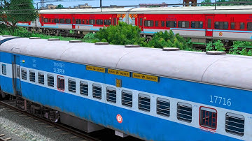 TWO TRAIN PARALLEL ARRIVING IN STATION | BUMPY RAILROAD | Train Simulator | Railworks 3 | NTG GAMING