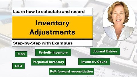How accountants calculate and record Inventory adjustments