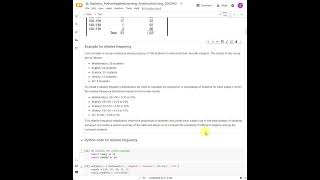 Calculating Relative Frequency using Python