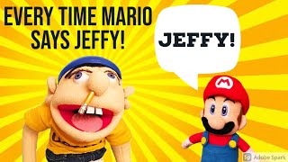 Every Time Mario Says "JEFFY"!