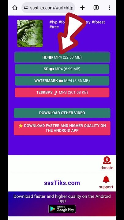 How to download TikTok videos to Android without watermark using sssTikTok #ssstiktok