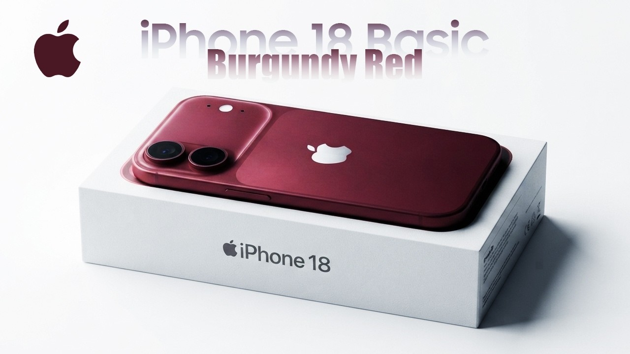 iPhone 18 Base Model (Burgundy Red) | New FIRST LOOK and