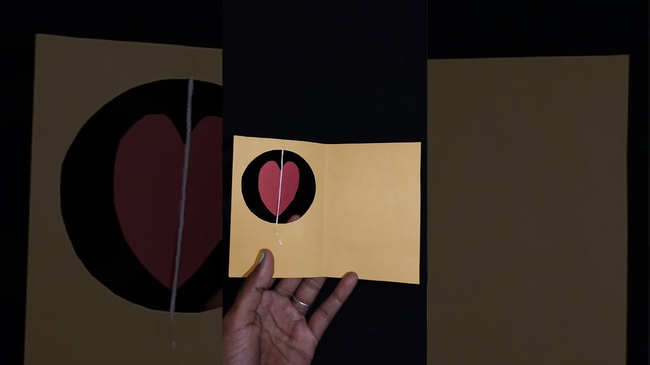 Swing Heart shape card making/