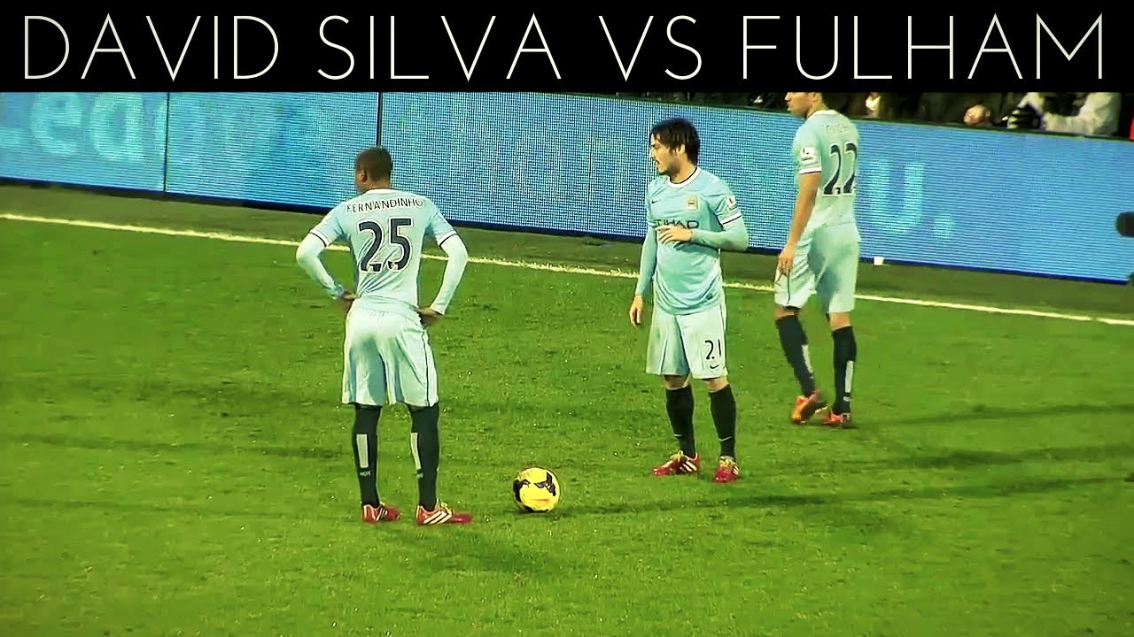 David Silva vs Fulham (A) 2013-2014 EPL HD