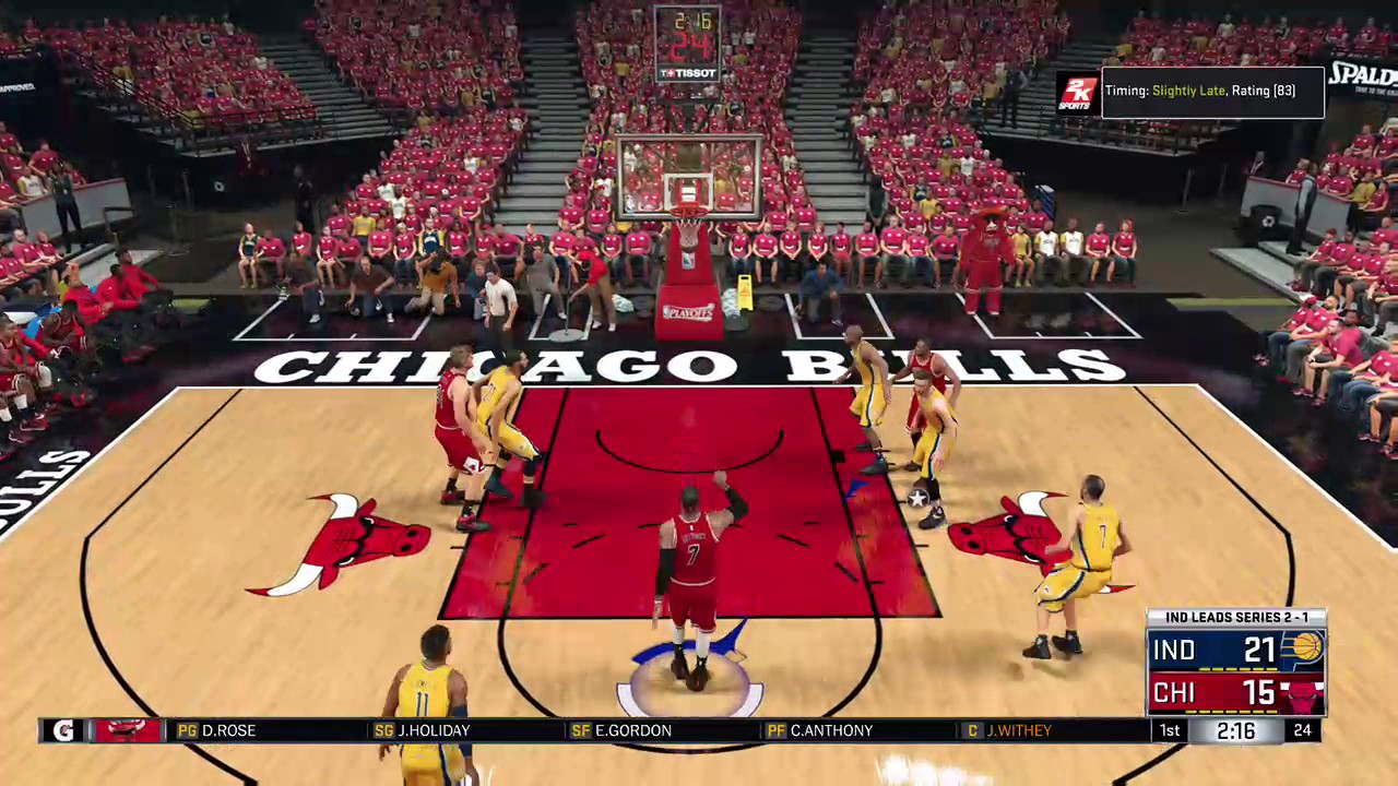 Pacers Bulls Game 4 NBA2KIL Playoffs Eastern Conference 1st Round