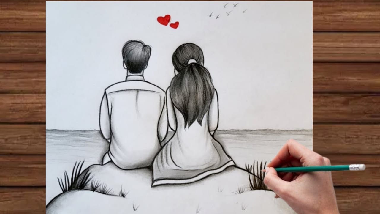 How to draw a Together Couple -Pencils sketch || Step by step drawing ...