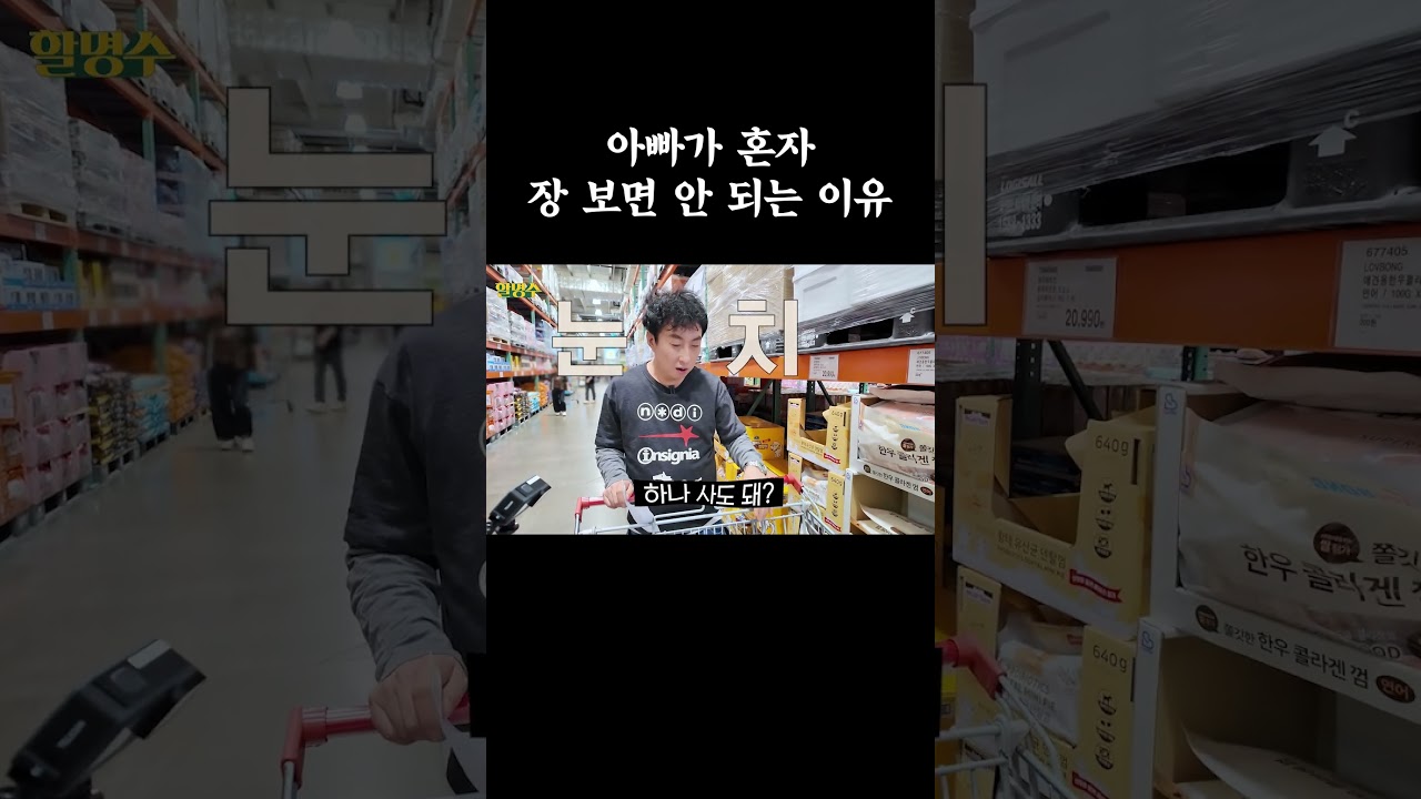 아빠가 혼자 장 보면 안 되는 이유 #할명수 #박명수 #코스트코