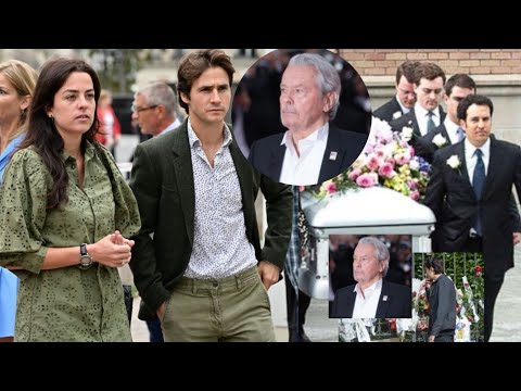 Scandale aux obsèques d'Alain Delon : Anouchka s'enfuit après avoir obtenu  50 % de l'héritage - YouTube